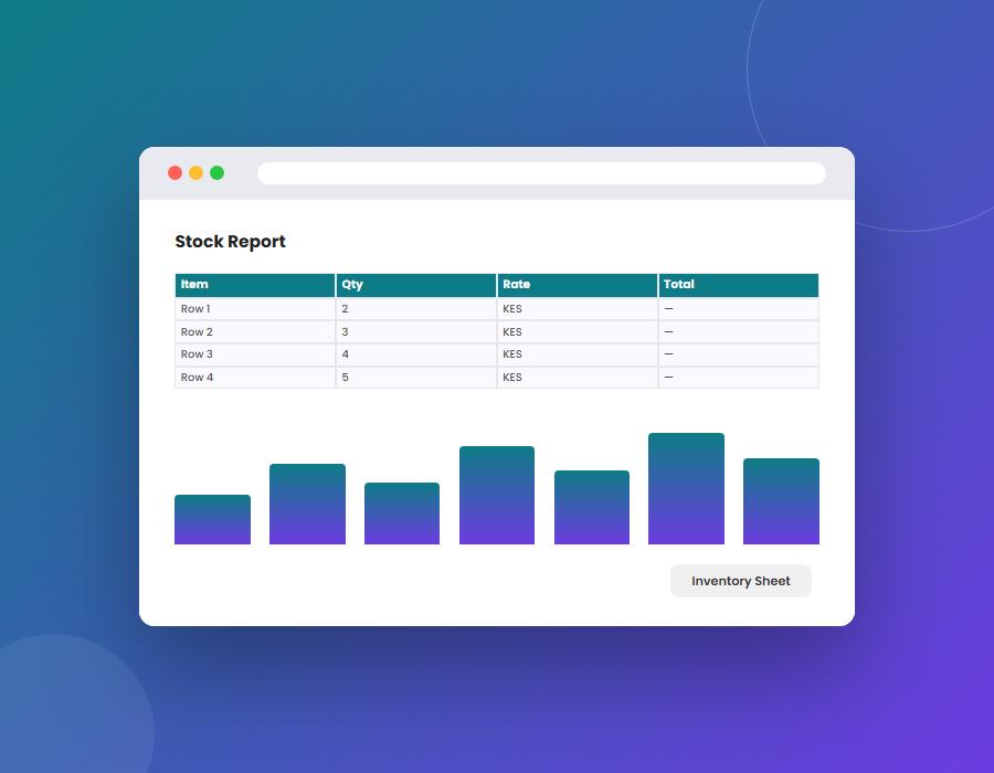 Inventory Management Sheet