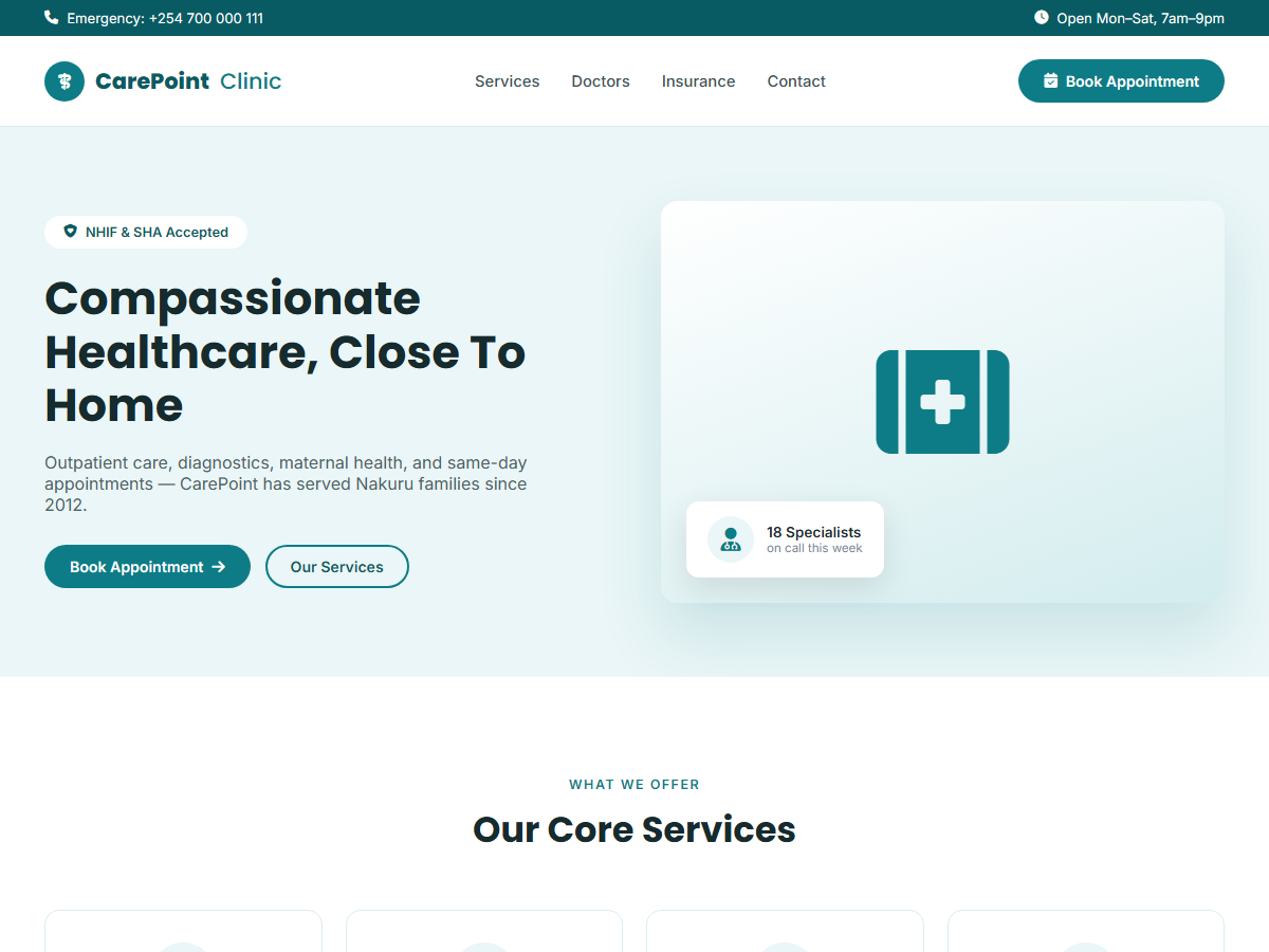 Medical Website
